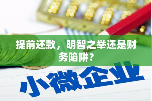 双清提前还款，明智之举还是财务陷阱？