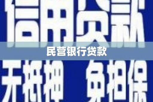 灵宝民营银行贷款