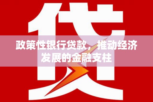 铜仁政策性银行贷款，推动经济发展的金融支柱