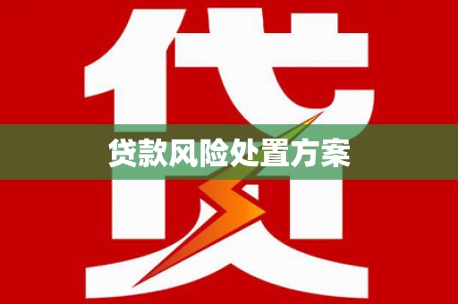 上城贷款风险处置方案