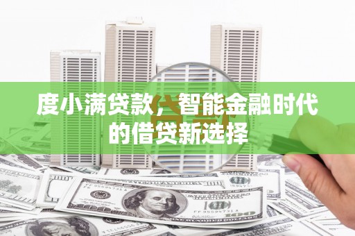 保税区度小满贷款，智能金融时代的借贷新选择