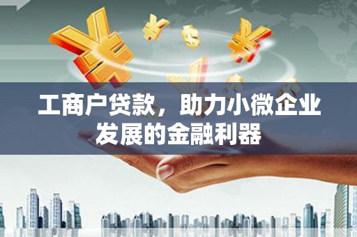 犍为工商户贷款，助力小微企业发展的金融利器