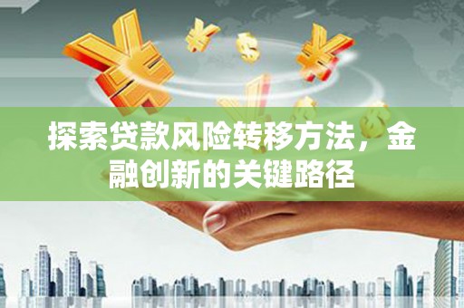 阜宁探索贷款风险转移方法，金融创新的关键路径