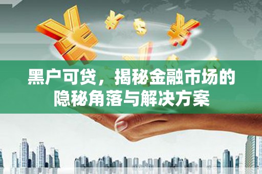 三角黑户可贷，揭秘金融市场的隐秘角落与解决方案