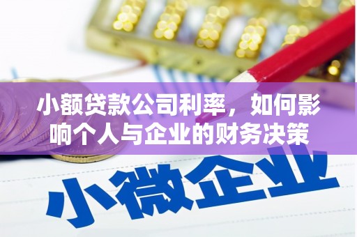 云和小额贷款公司利率，如何影响个人与企业的财务决策