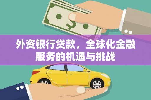 巴塘外资银行贷款，全球化金融服务的机遇与挑战