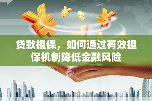 嘉模堂区贷款担保，如何通过有效担保机制降低金融风险