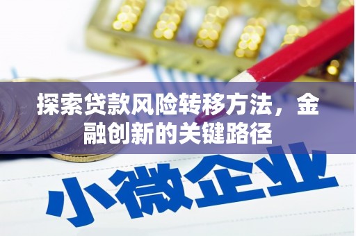 怀远探索贷款风险转移方法，金融创新的关键路径